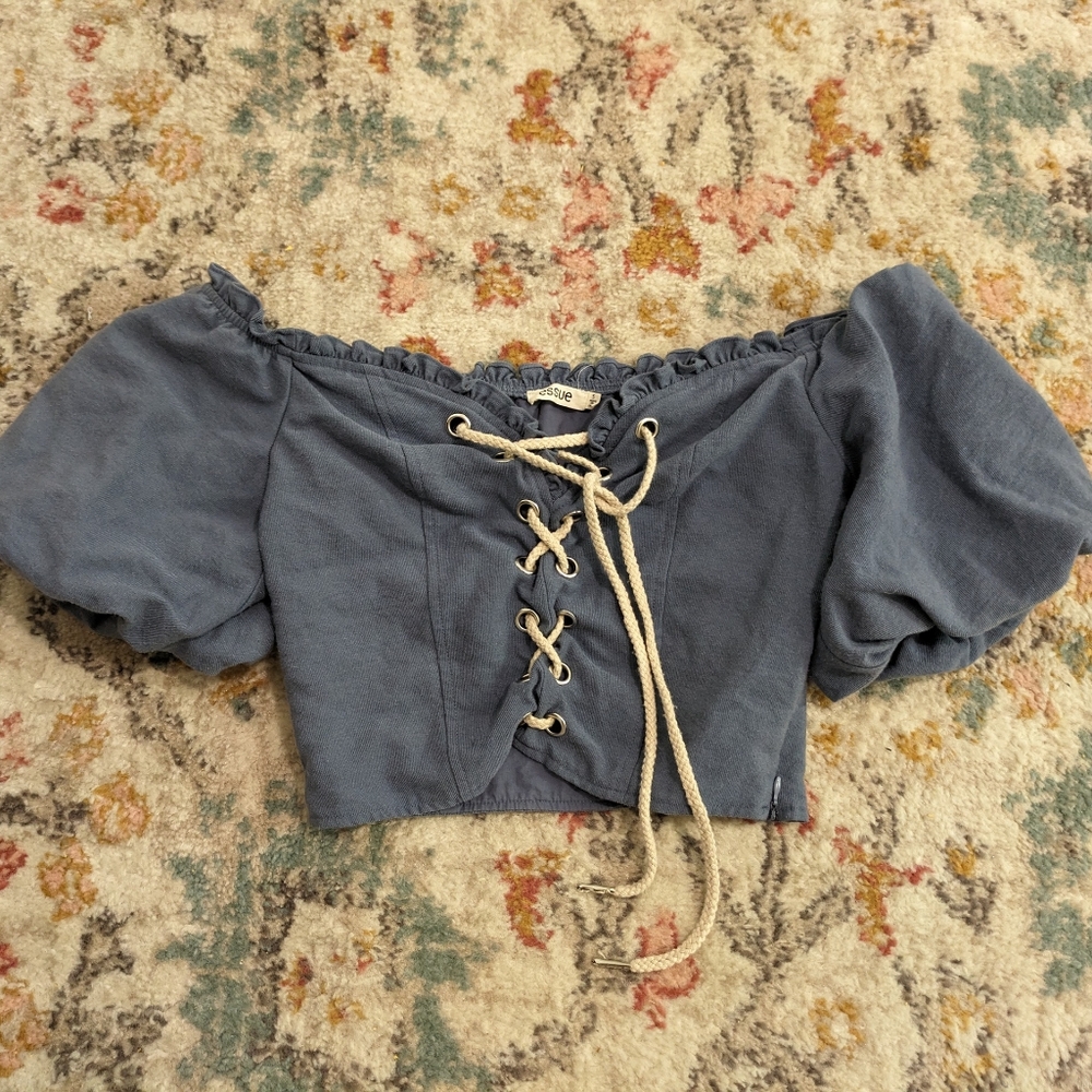 Off the shoulder Crop top